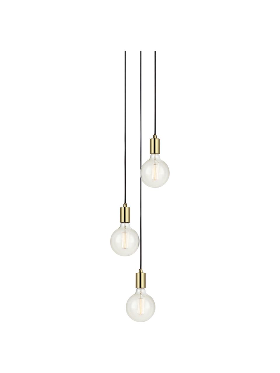 Lampada a sospensione in ottone Sky, Metallo ottonato, Ottone, Ø 25 x Alt. 150 cm