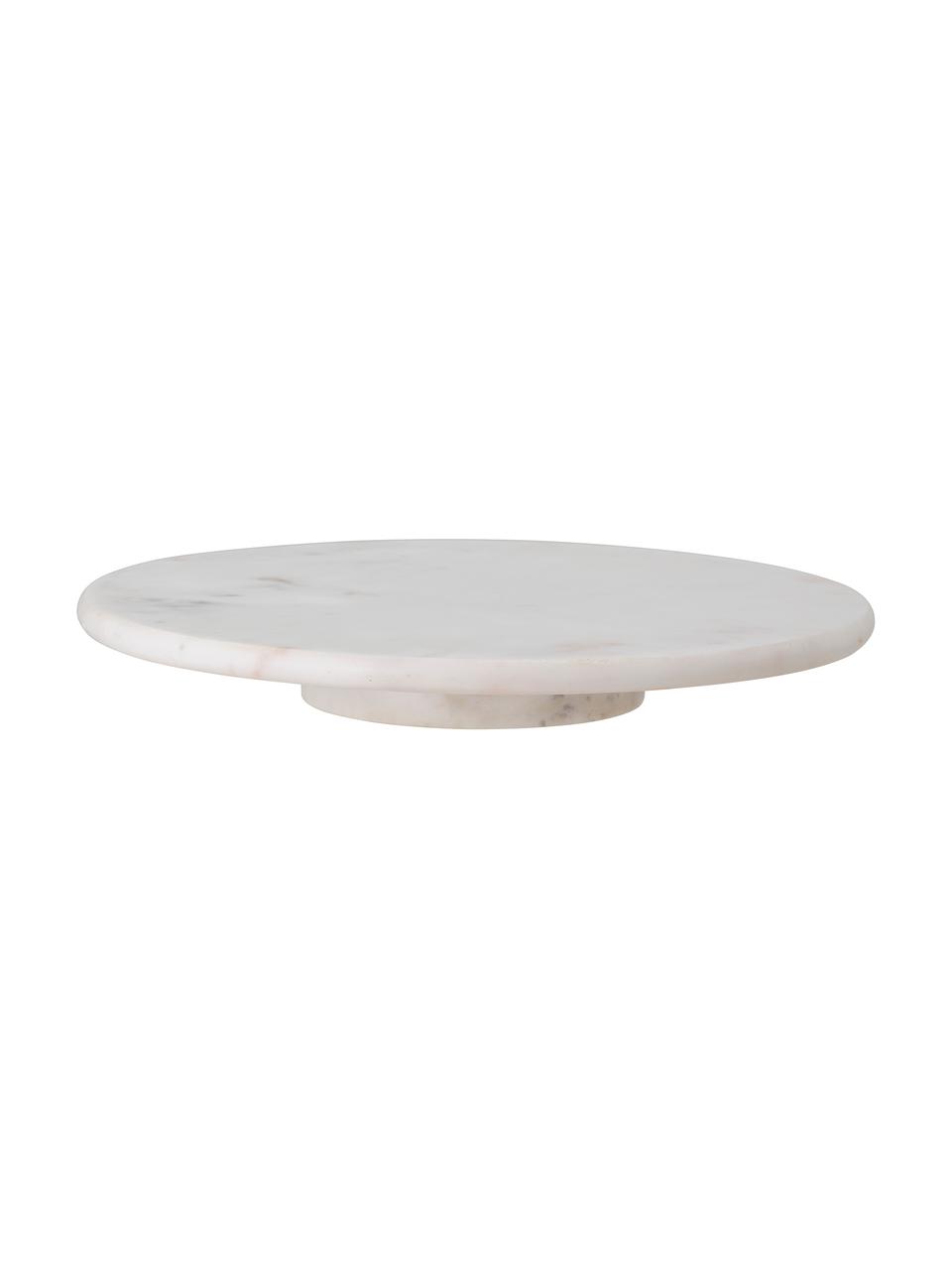 Présentoir à gâteaux en marbre Ellin, Ø36 cm, Marbre, Blanc, Ø 36 x haut. 4 cm