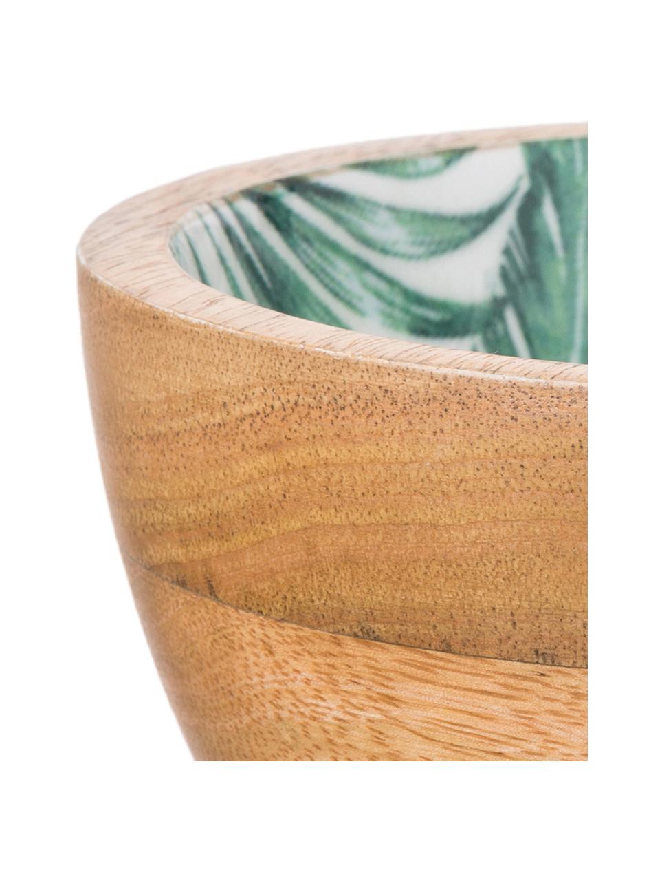Ciotola in Legno di Mango con Decorazione in Ceramica 30 x 15 cm Van Well per Alimenti Colore: Nero/Bianco