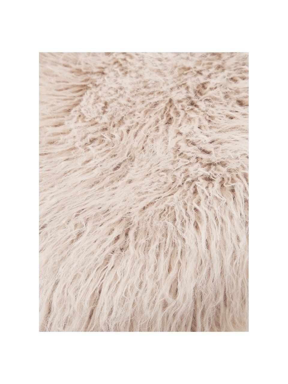 Flauschige KunstfellKissenhülle Morten in Beige, gelockt WestwingNow