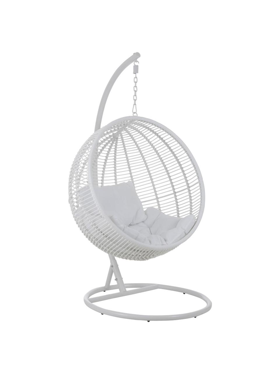 Fauteuil suspendu rond Round, Blanc