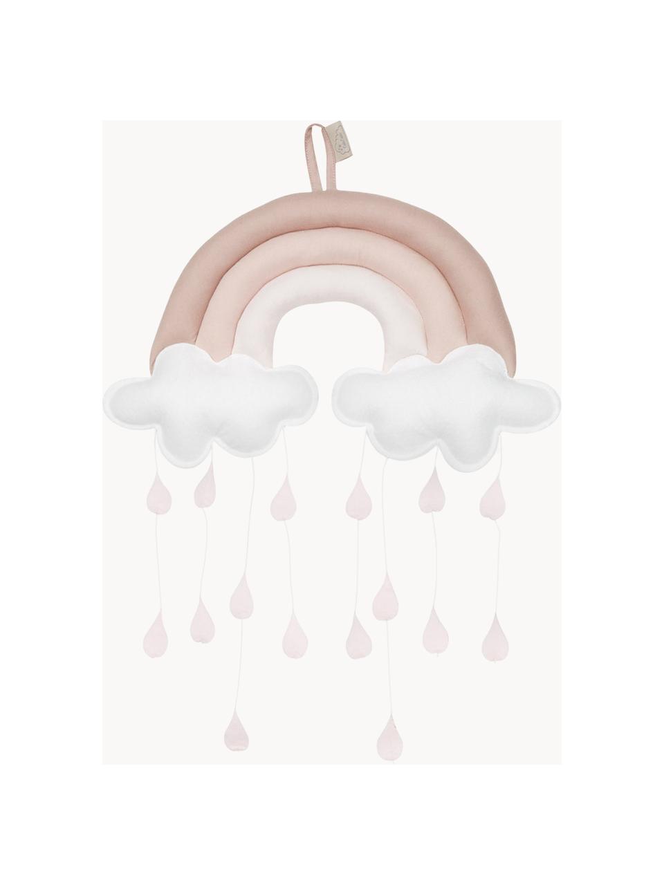 Móvil bebé Rainbow, Funda: 100% algodón ecológico co, Rosa, blanco, An 18 x Al 29 cm