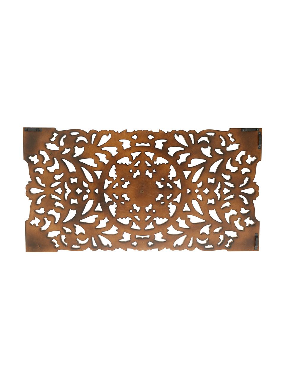 Ręcznie wykonana dekoracja ścienna Samira, Płyta pilśniowa (MDF), Brązowy, antyczne wykończenie, S 85 x W 45 cm