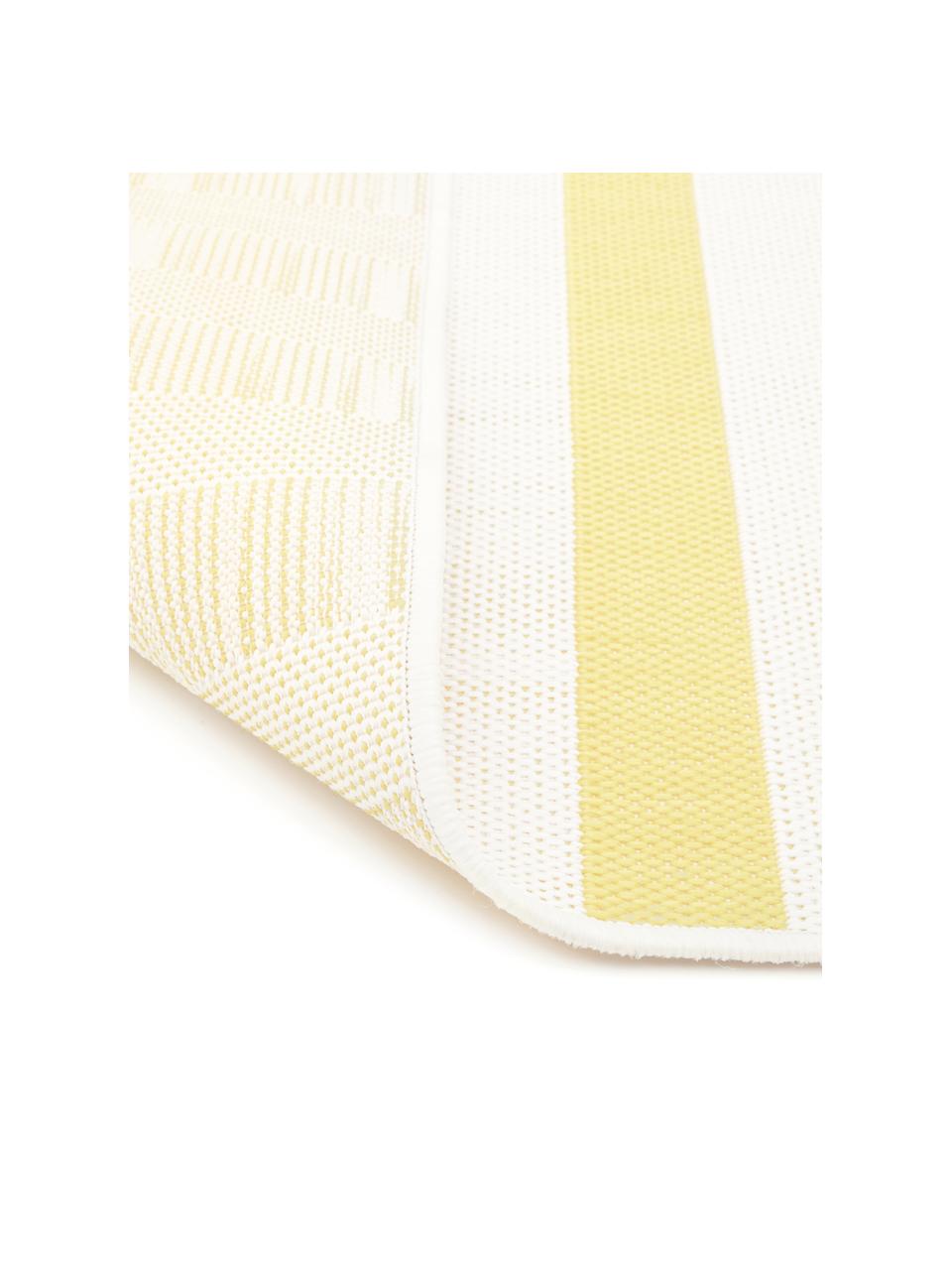 Tapis d'entrée intérieur-extérieur Axa, Blanc crème, jaune