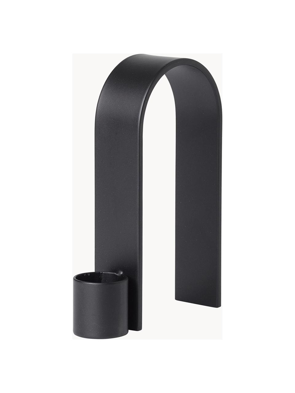 Candelabro Arch, Acero, pintado, Negro, An 2 x Al 12 cm