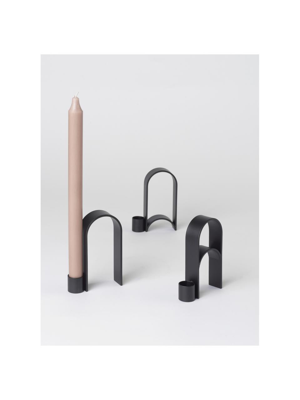 Candelabro Arch, Acero, pintado, Negro, An 2 x Al 12 cm