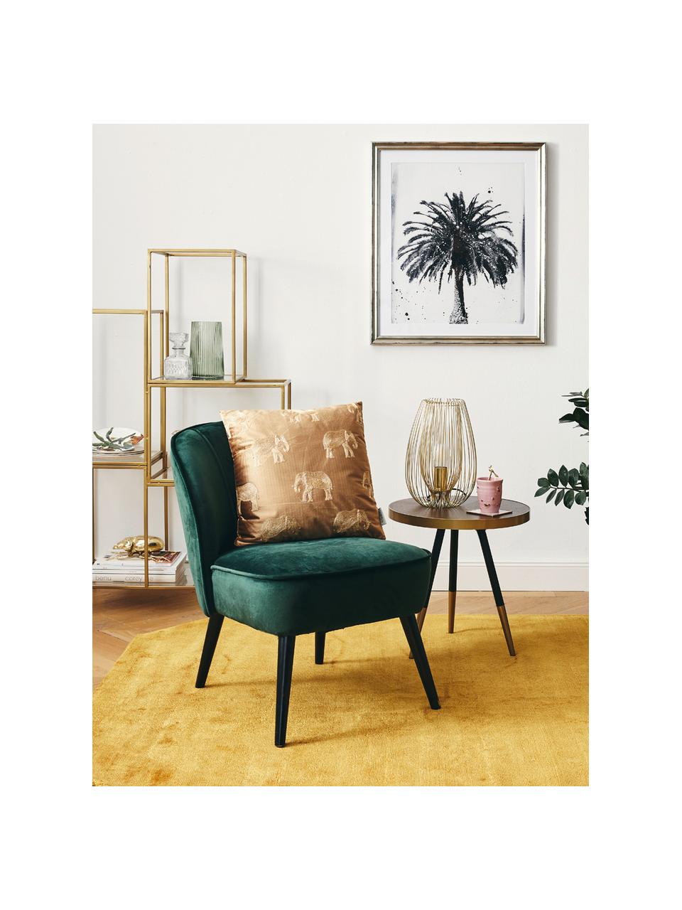 Table d'appoint ronde Denise, Bois de frêne, couleur dorée, Ø 45 x haut. 45 cm