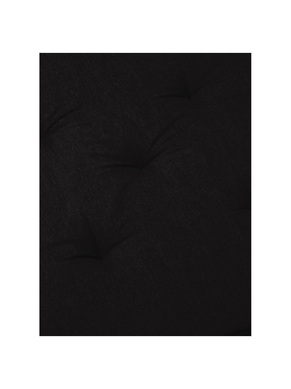 Poduszka na siedzisko Duo, Czarny, beżowy, S 40 x D 40 cm