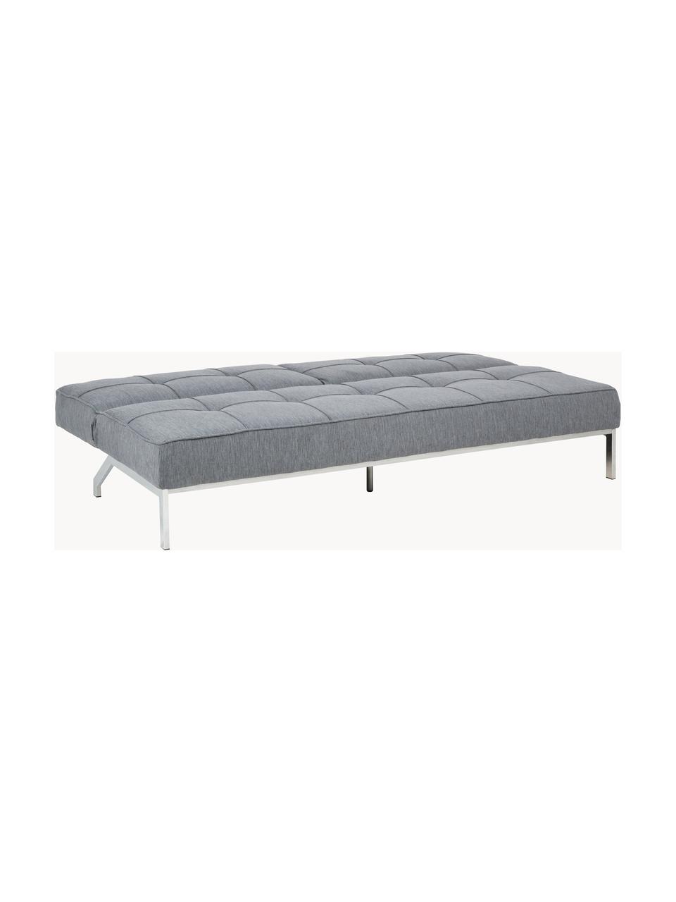 Schlafsofa Perugia (3-Sitzer), Bezug: Polyester Der hochwertige, Füße: Metall, lackiert, Webstoff Grau, B 198 x T 95 cm