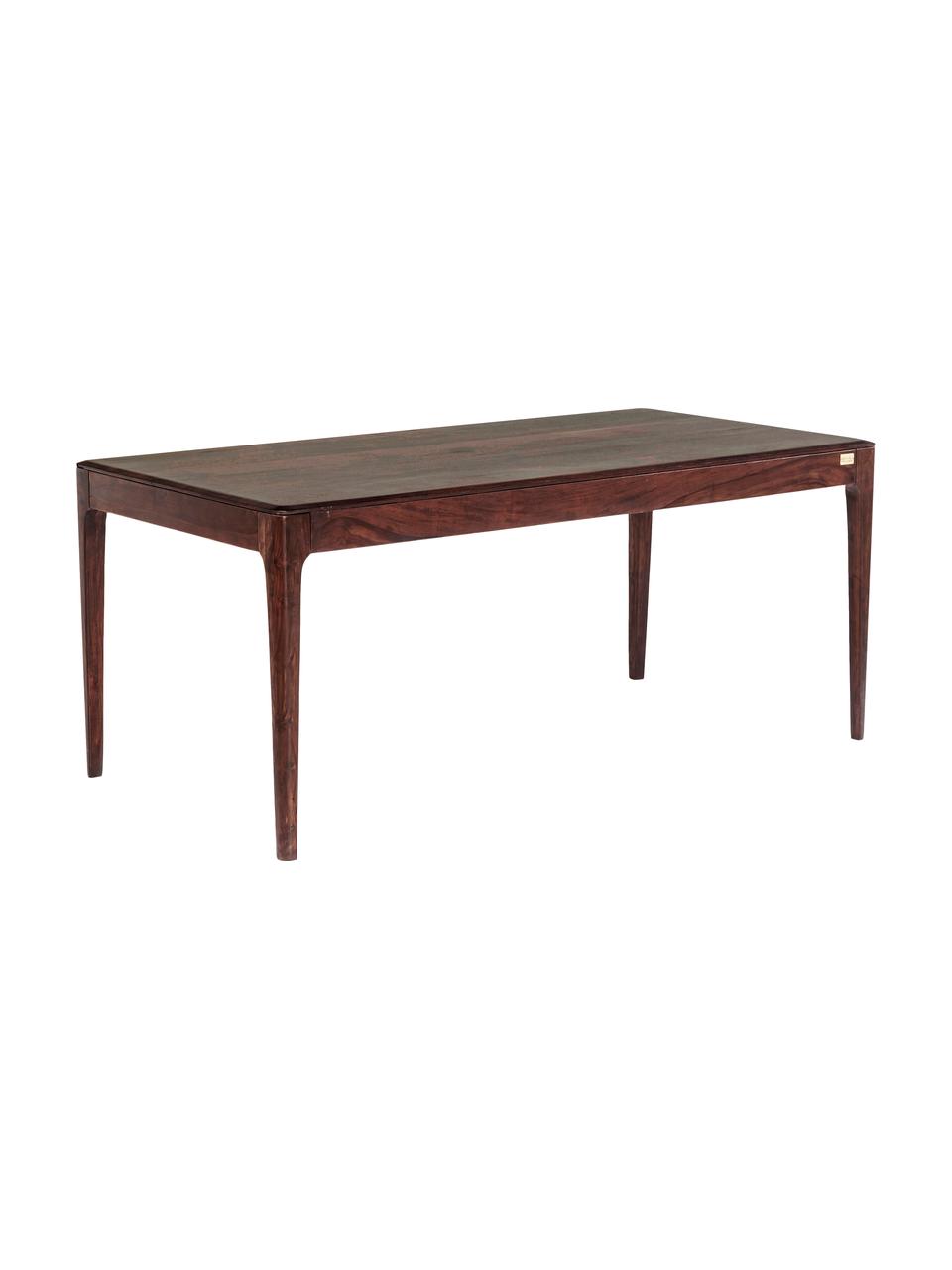 Table en bois massif Brooklyn, Couleur noisette