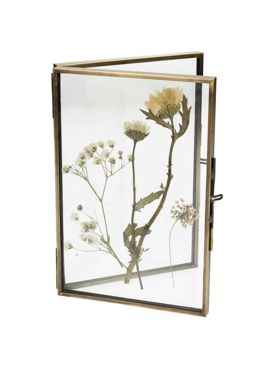 Ramka na zdjęcia Dried Flowers, Ścianki: transparentny Rama: odcienie miedzi, S 10 x W 15 cm
