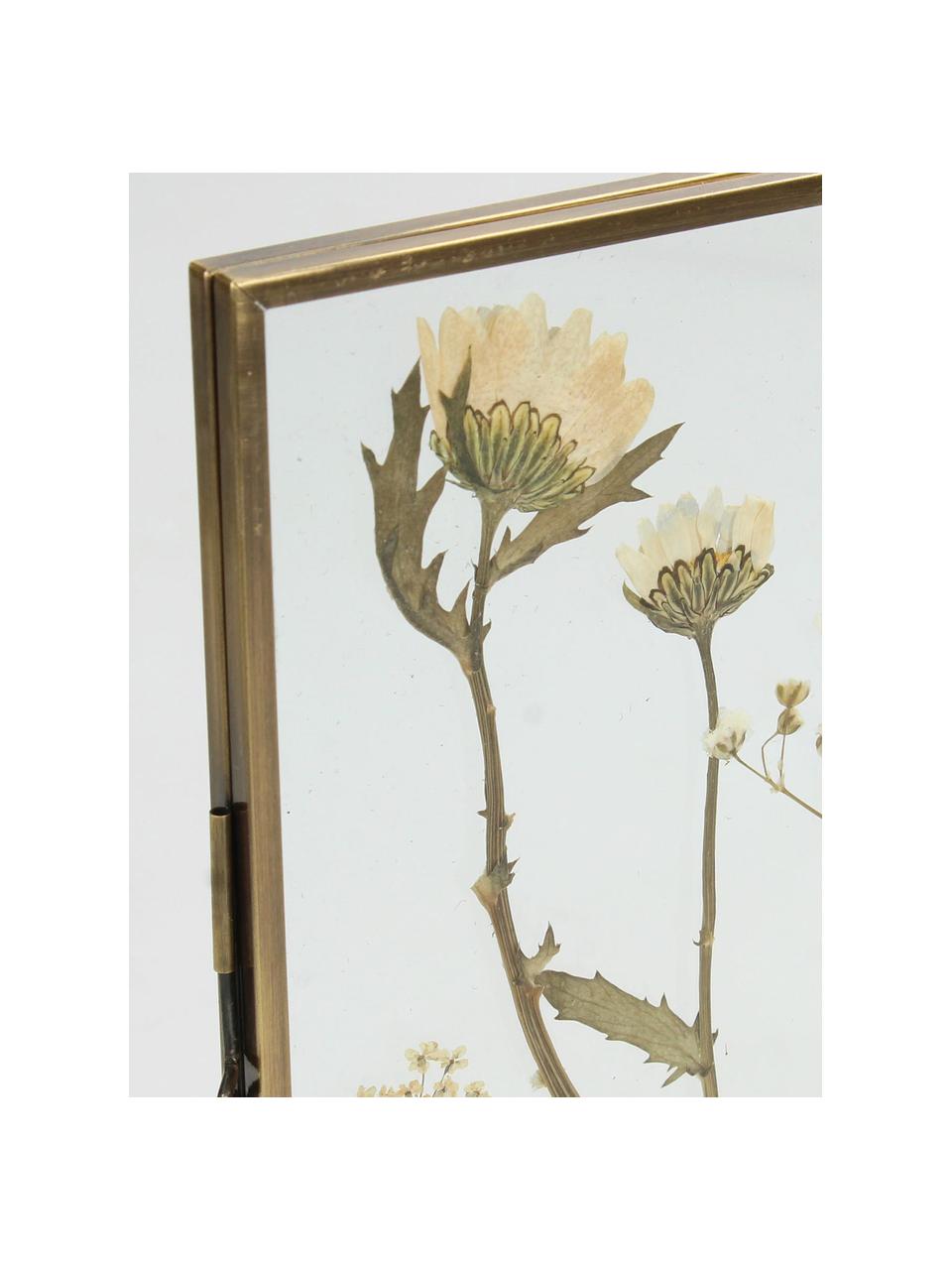 Ramka na zdjęcia Dried Flowers, Ścianki: transparentny Rama: odcienie miedzi, S 10 x W 15 cm