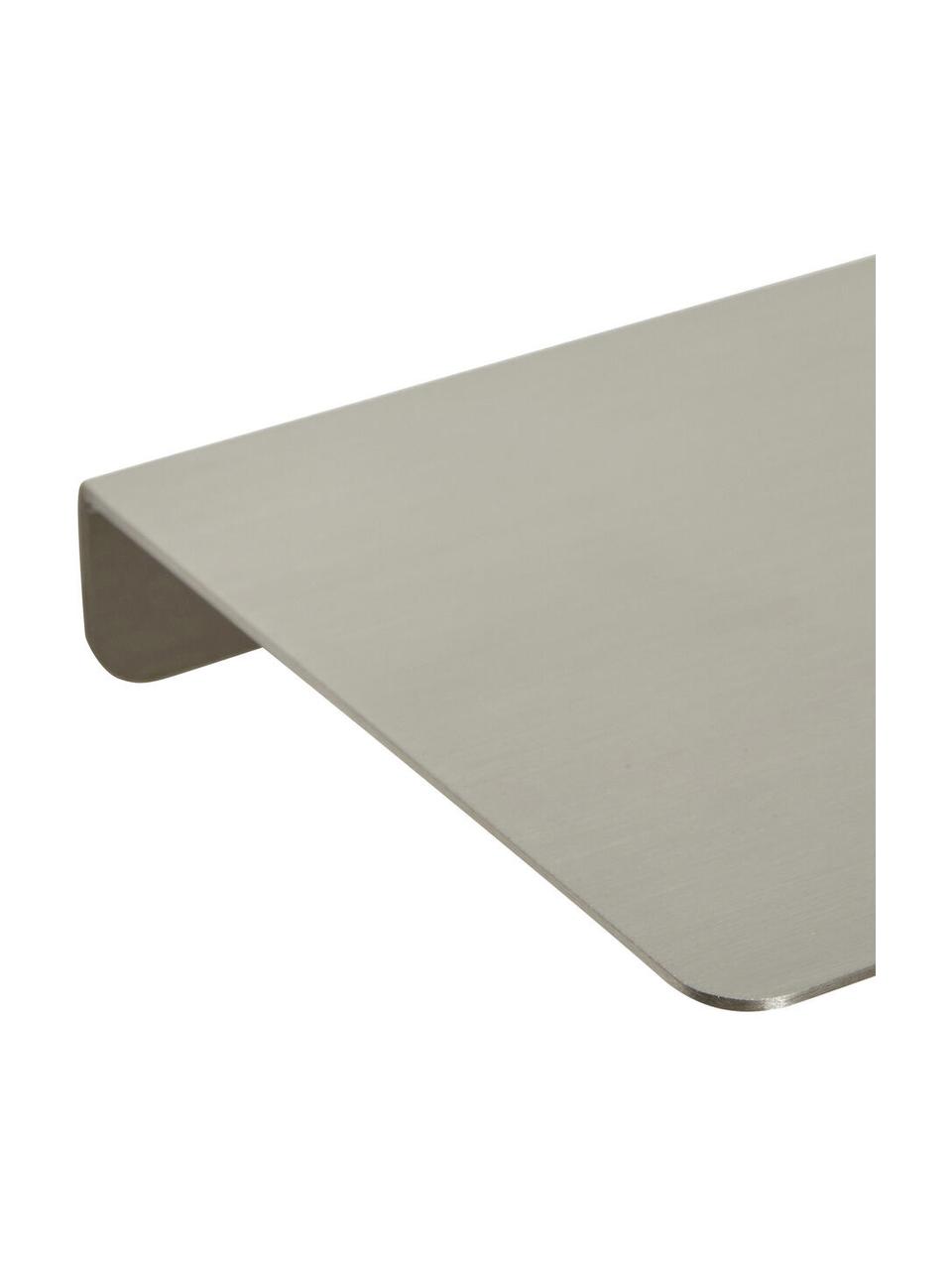 Stahl-Wandregal Fold, Stahl, beschichtet, Chrom, B 50 x H 5 cm