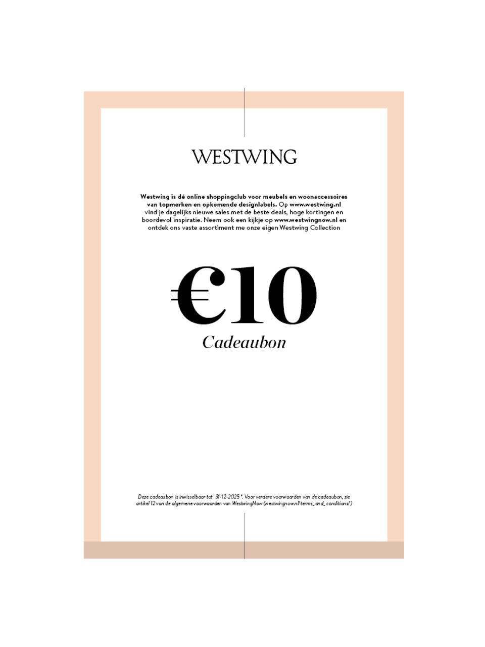 bespotten Sluimeren draad Cadeaubon om zelf te printen | WestwingNow