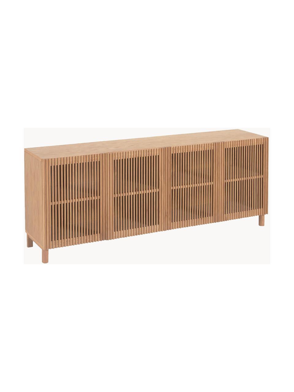 Buffet en bois Beyla, Bois clair, larg. 180 x haut. 72 cm