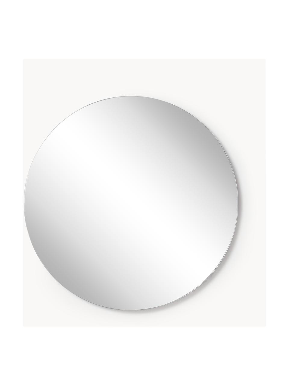 Okrúhle bezrámové nástenné zrkadlo Erin, Odtiene striebornej, Ø 55 cm