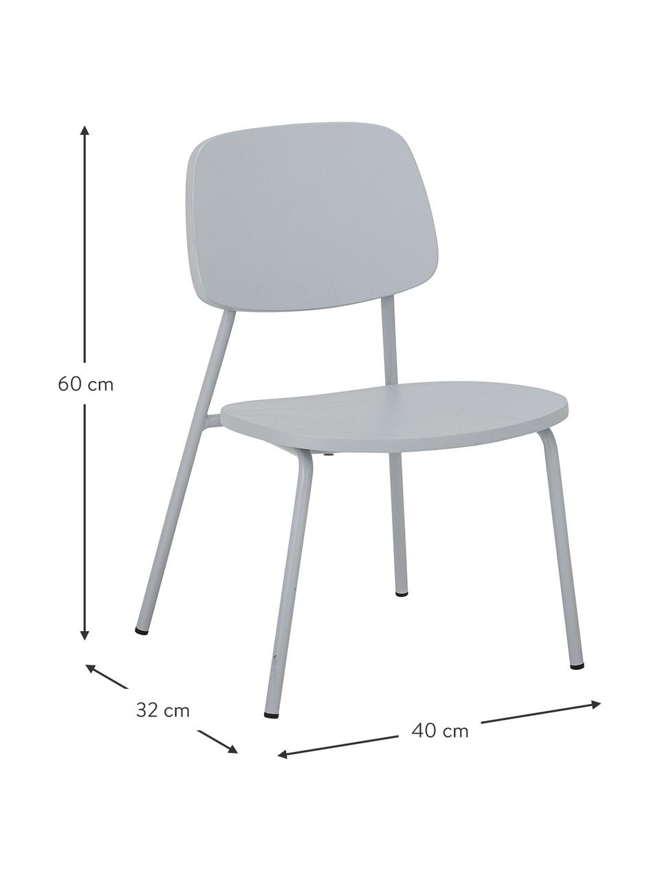 Detská stolička Gugga, Sivá, Š 40 x V 60 cm
