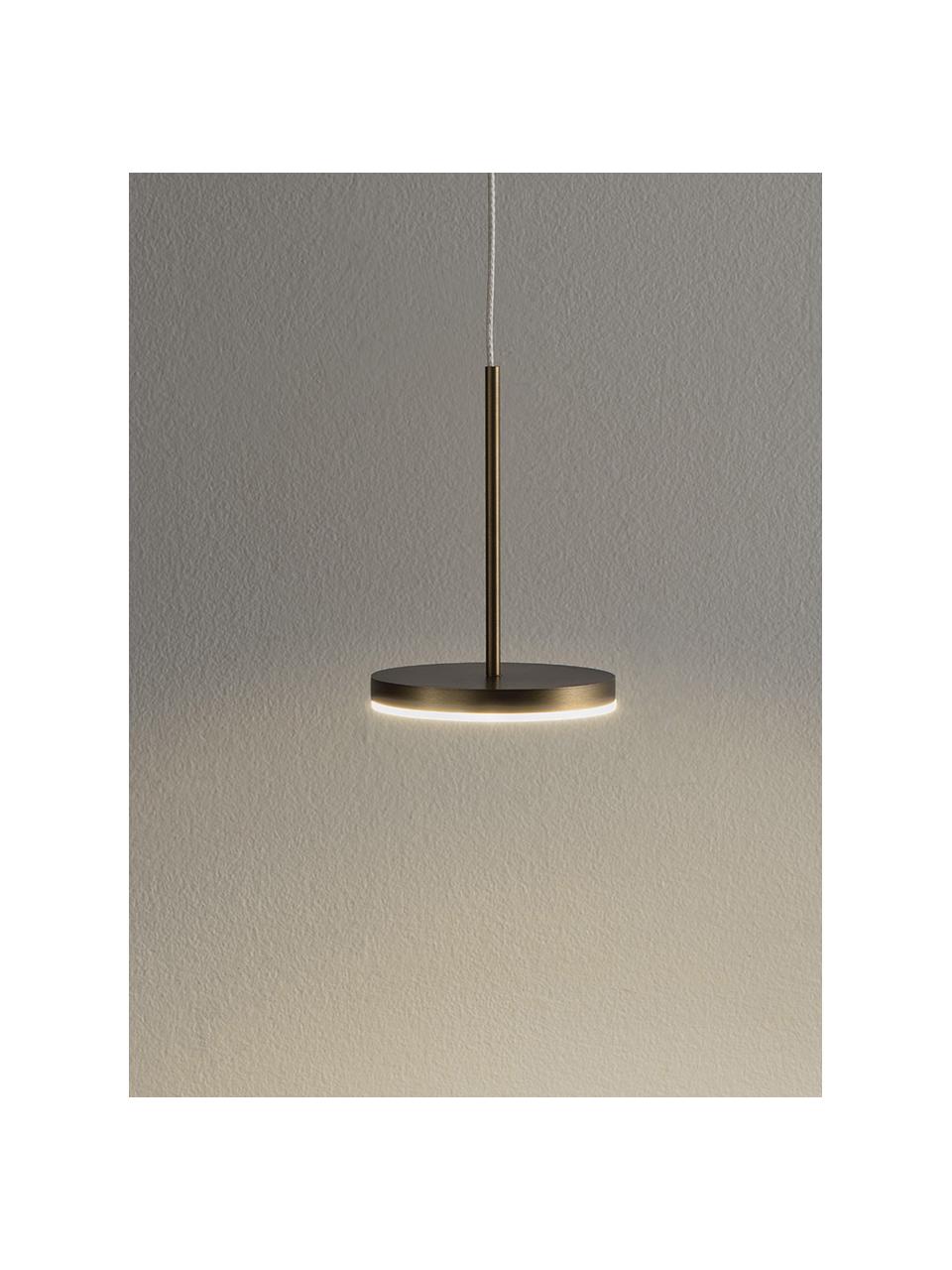 Kleine LED hanglamp Bella, Goudkleurig, licht, Ø 10 x H 14 cm