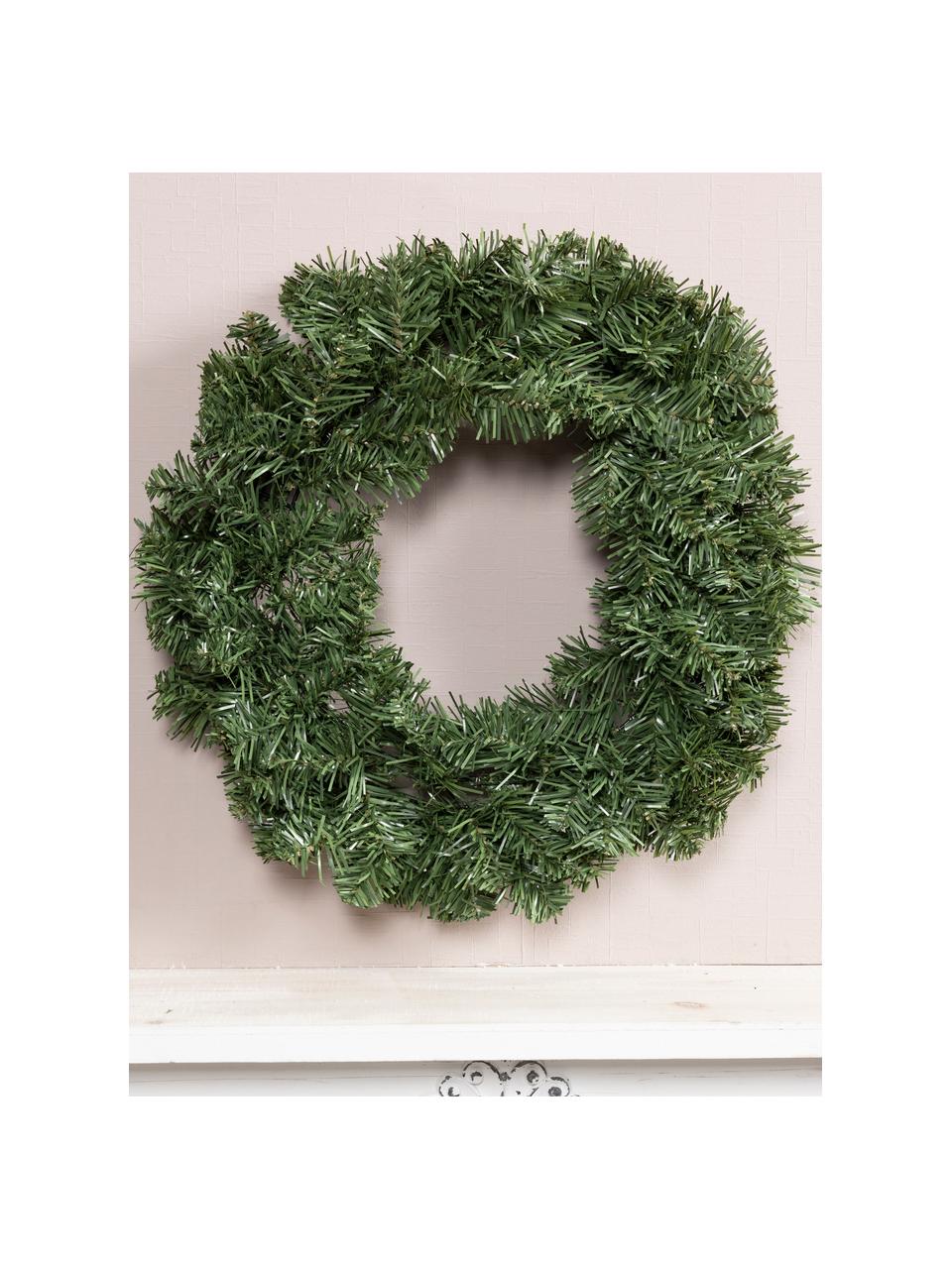 Couronne de Noël Imperial, Plastique, Vert foncé, Ø 50 x haut. 15 cm