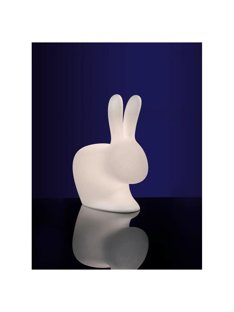 Lampada da terra coniglietto Rabbit, Materiale sintetico (polietilene), Bianco, Larg. 46 x Alt. 53 cm