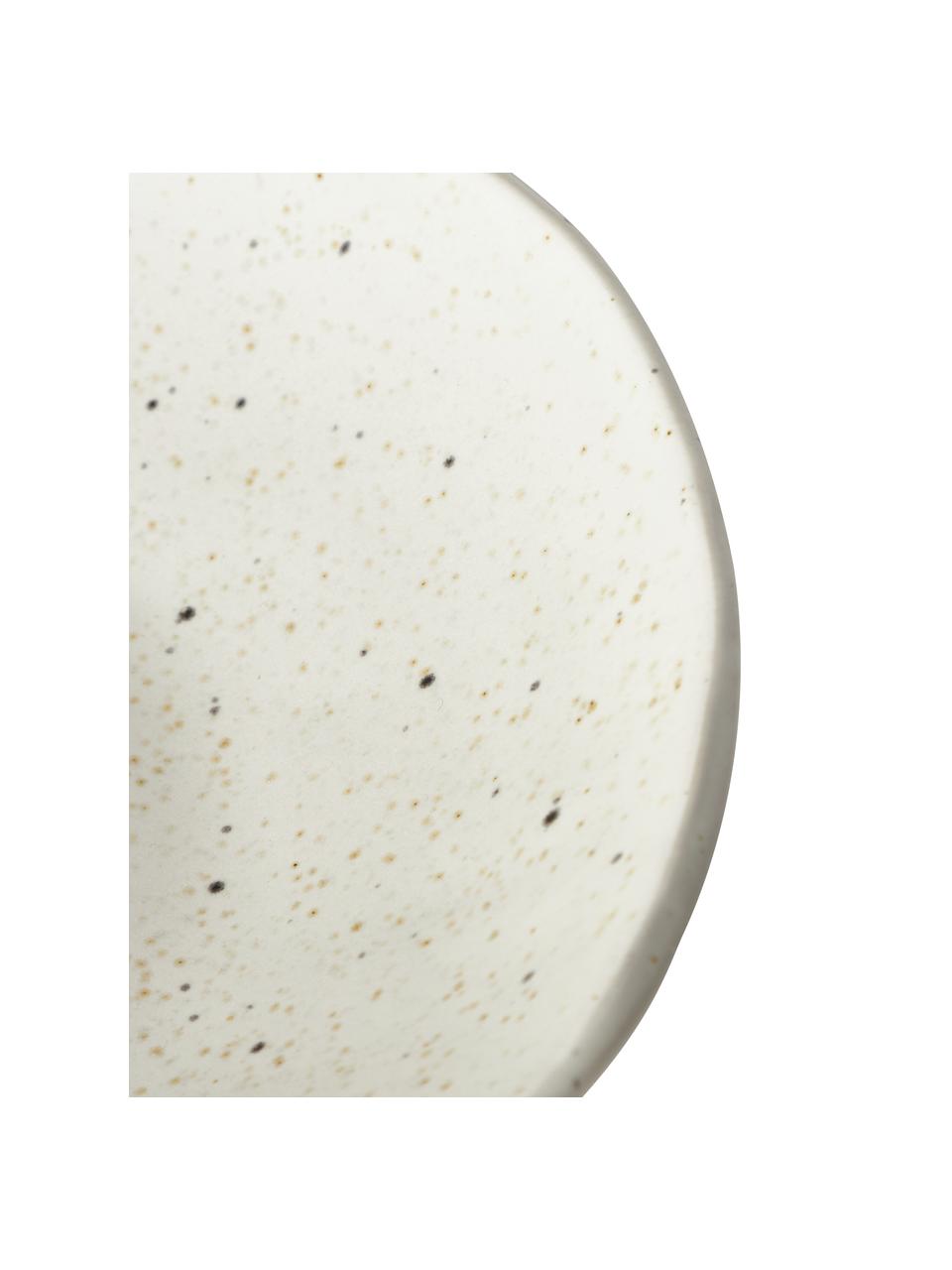 Assiettes creuses en grès cérame blanc crème Marlee, 4 pièces, Grès cérame, Blanc, Ø 24 x haut. 5 cm