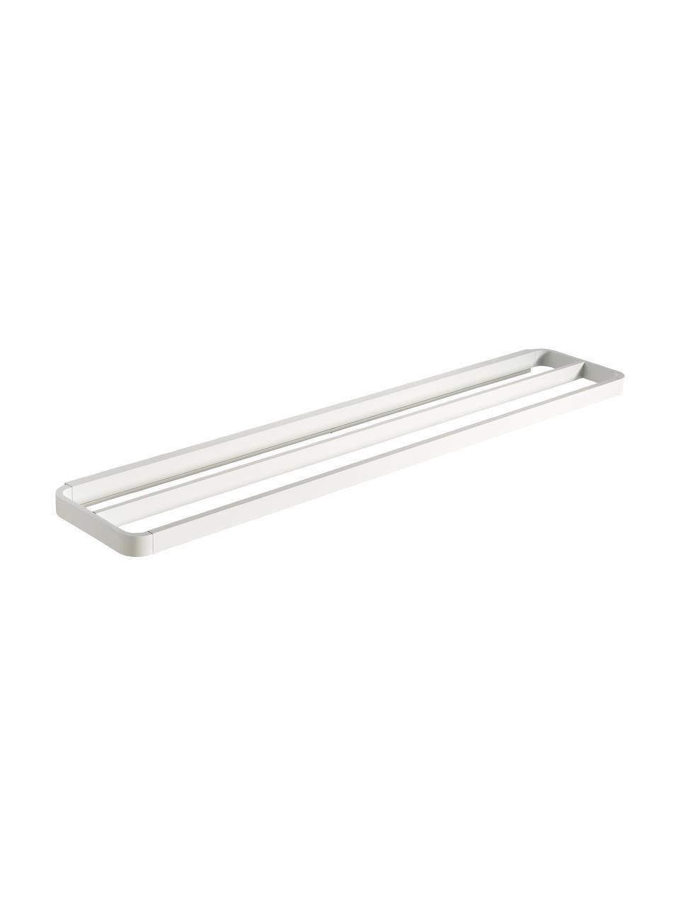 Handdoekenhouder Rim van metaal, Gecoat aluminium, Wit, B 70 x H 3 cm