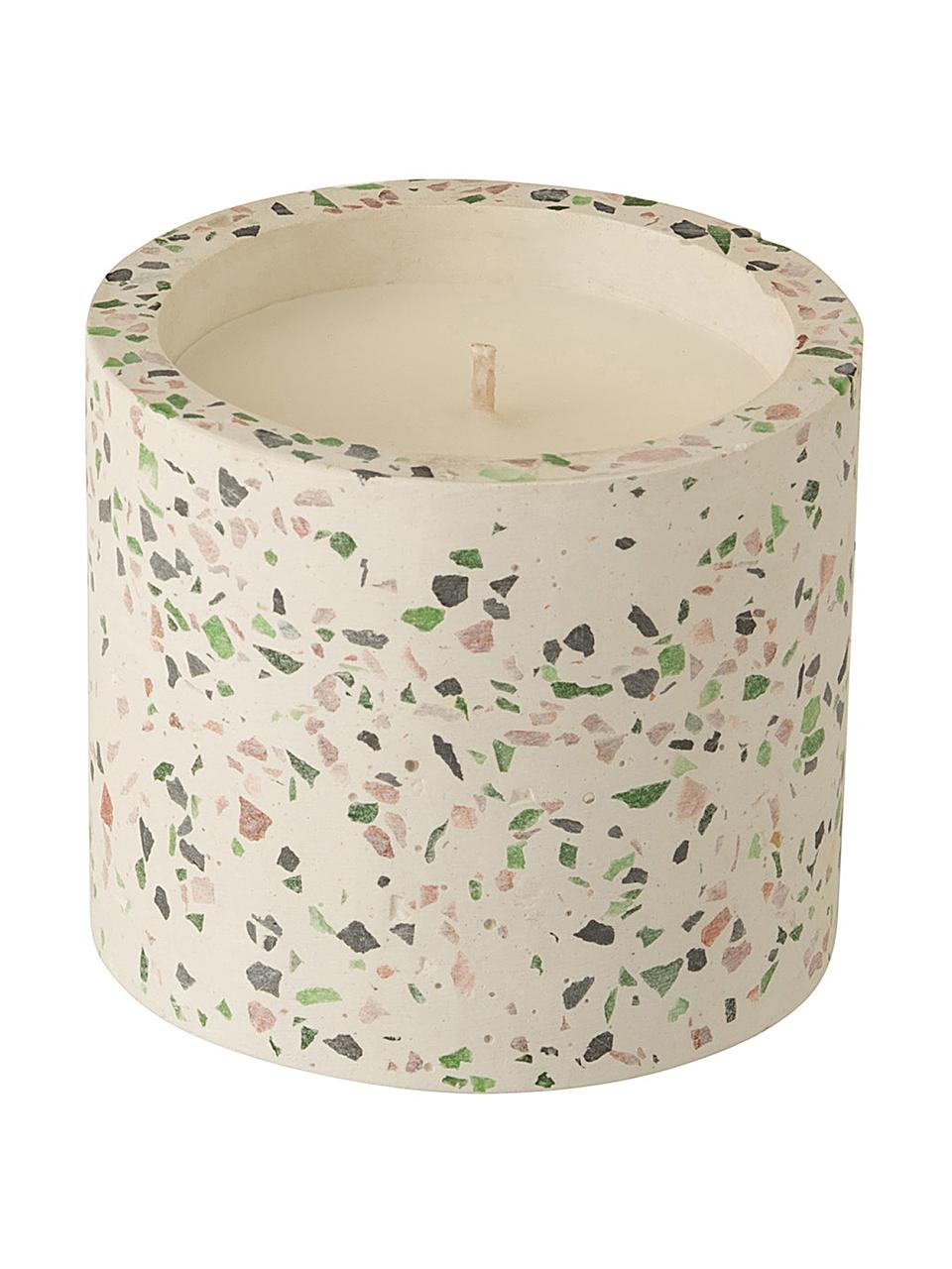 Bougie parfumée Terrazzo, Couleur crème, rose, vert, Ø 11 x haut. 9 cm