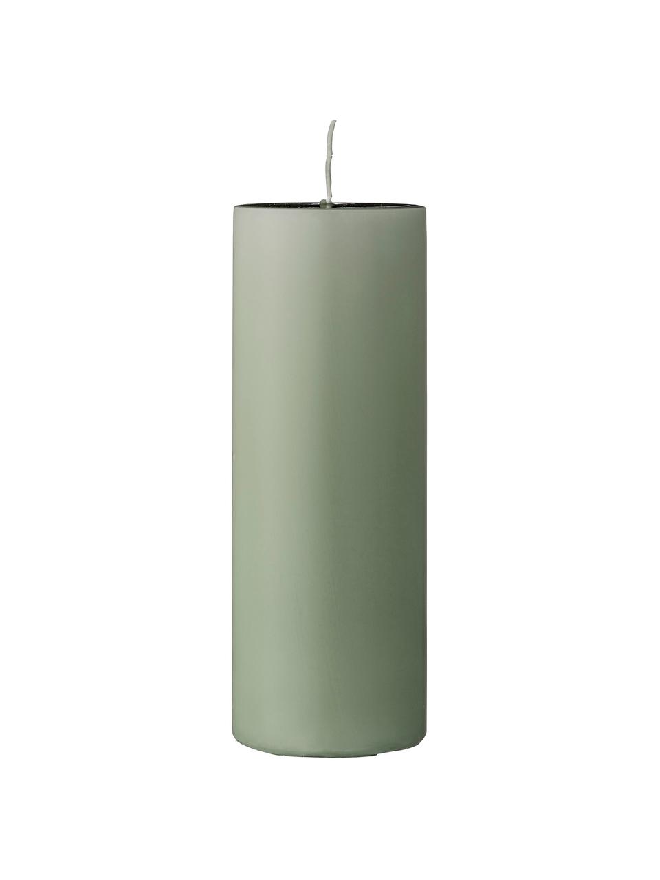 Svíčka Lulu, Vosk, Světle zelená, Ø 7 cm, V 20 cm