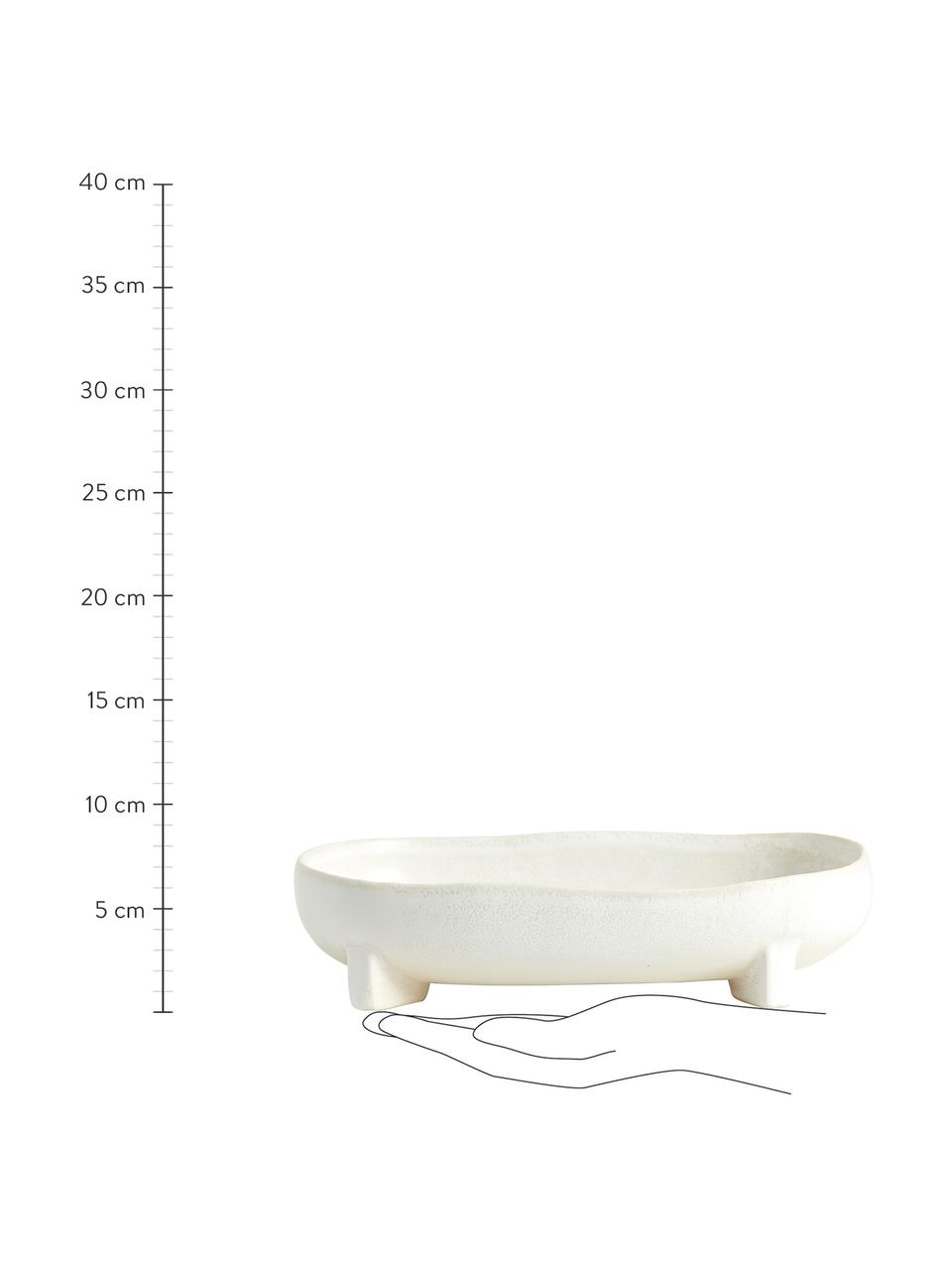 Cuenco artesanal de cerámica Pemba, diferentes tamaños, Cerámica, Blanco crema, L 28 x An 17 cm