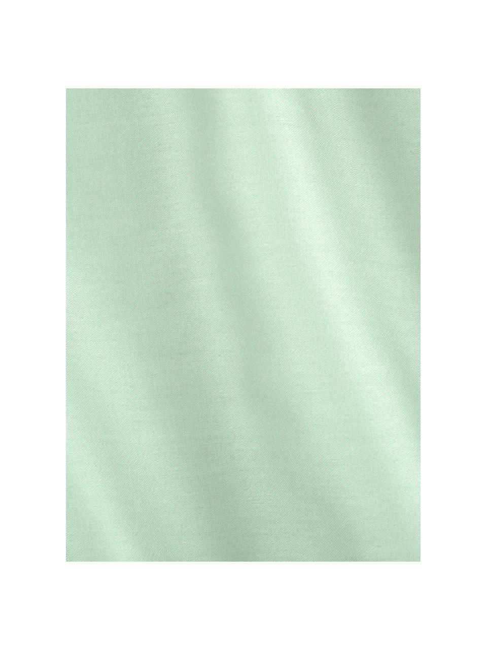 Biancheria da letto in raso di cotone verde salvia Comfort, Tessuto: raso Densità del filo 250, Verde salvia, 240 x 300 cm + 2 federe 50 x 80 cm