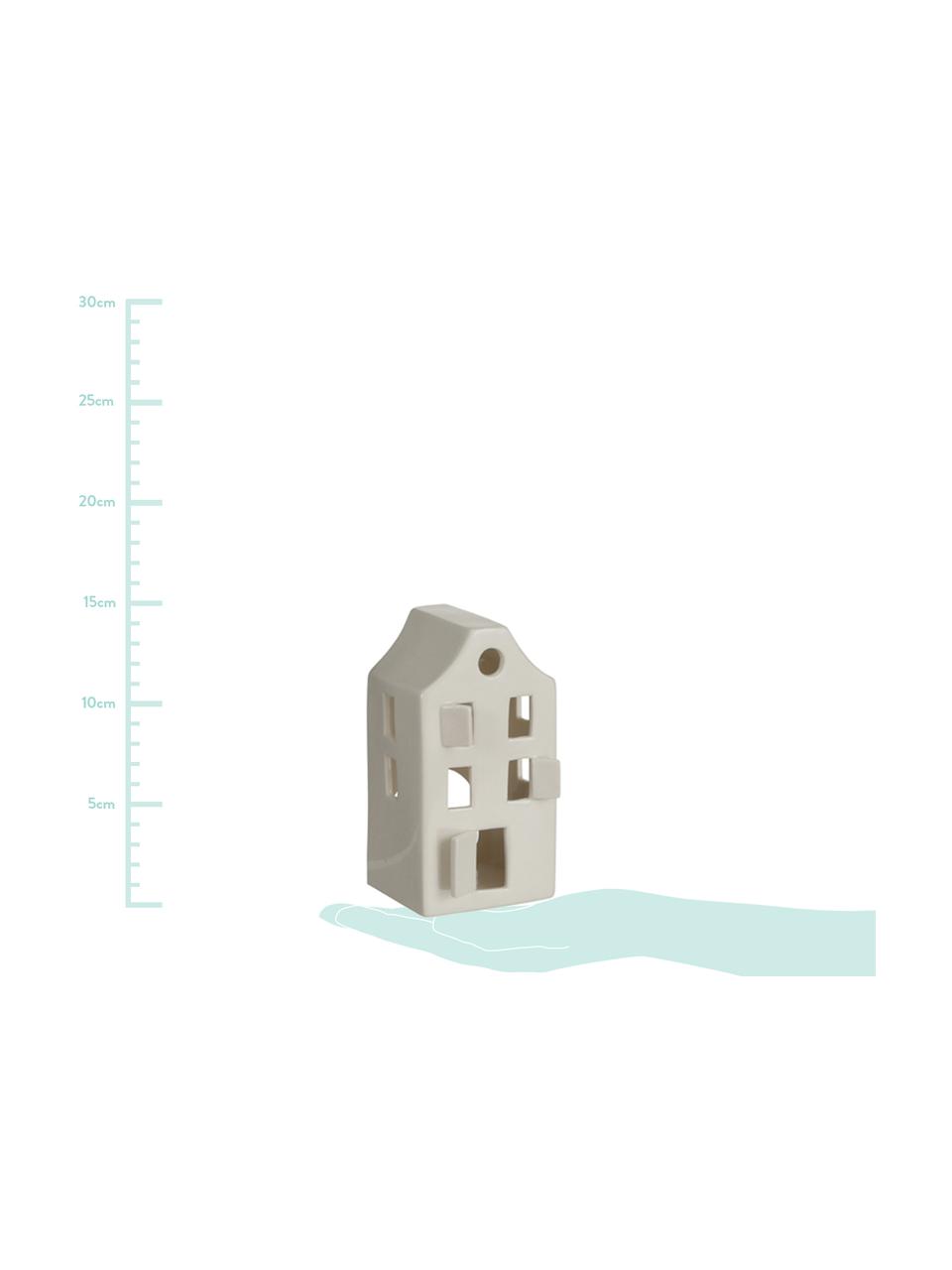 Casetta portacandela in porcellana House, Porcellana, Bianco, Larg. 8 x Alt. 14 cm