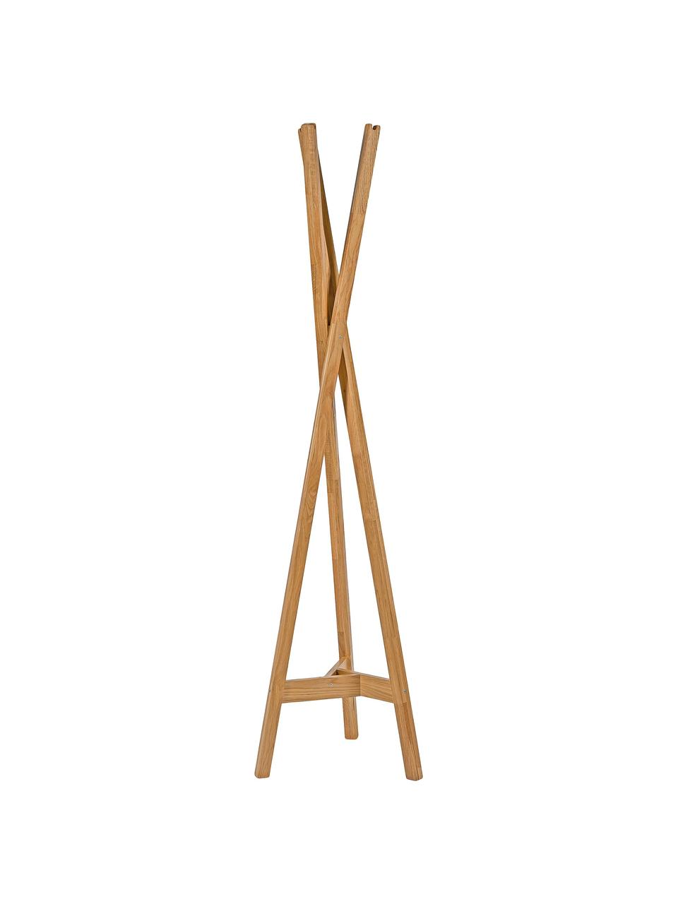 Wieszak stojący z drewna dębowego Clift, Lite drewno dębowe z certyfikatem FSC, Drewno dębowe, W 175 cm
