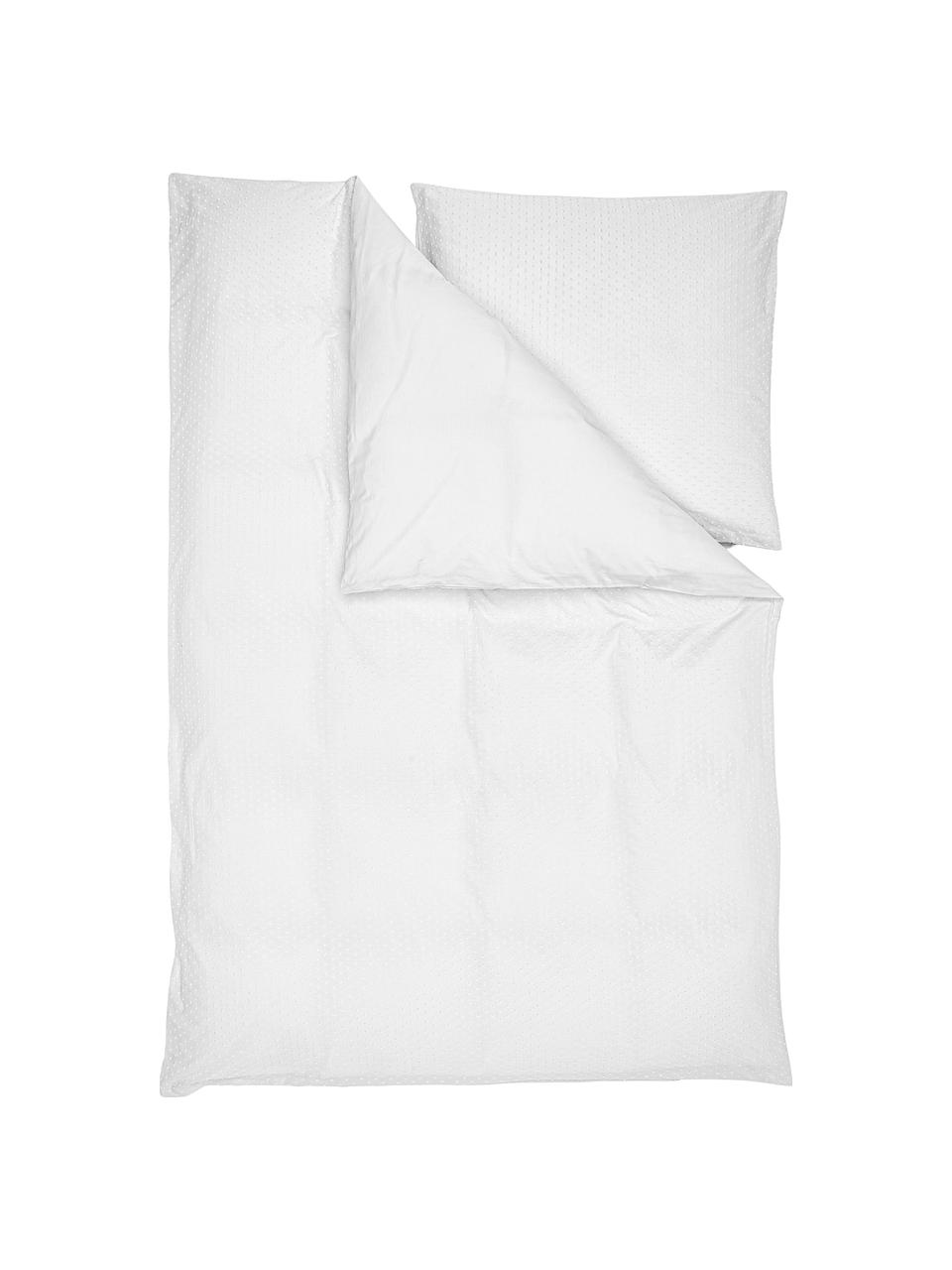 Funda nórdica Aloide, Blanco, Cama 135/140 cm (200 x 200 cm)