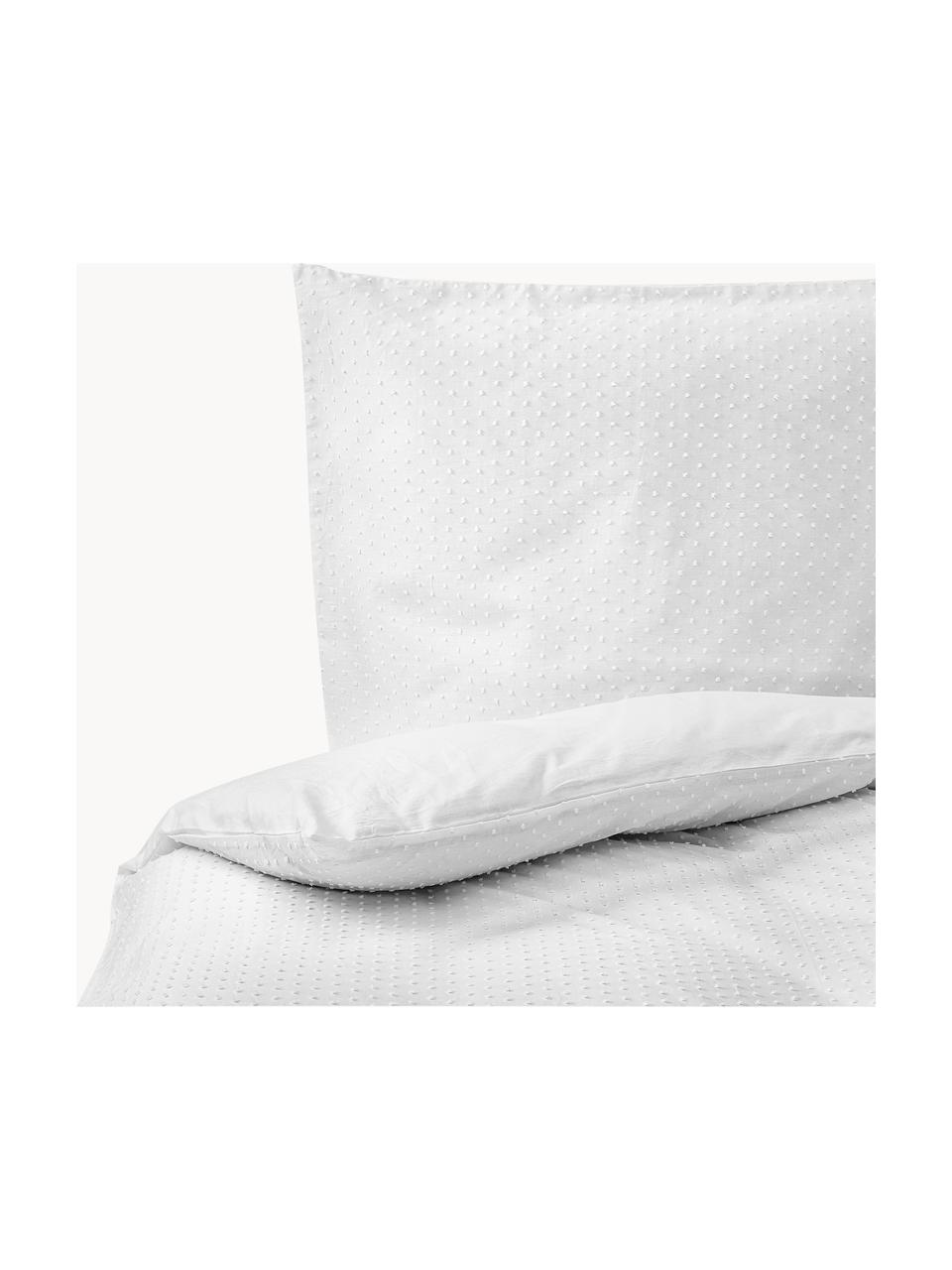 Funda nórdica Aloide, Blanco, Cama 135/140 cm (200 x 200 cm)