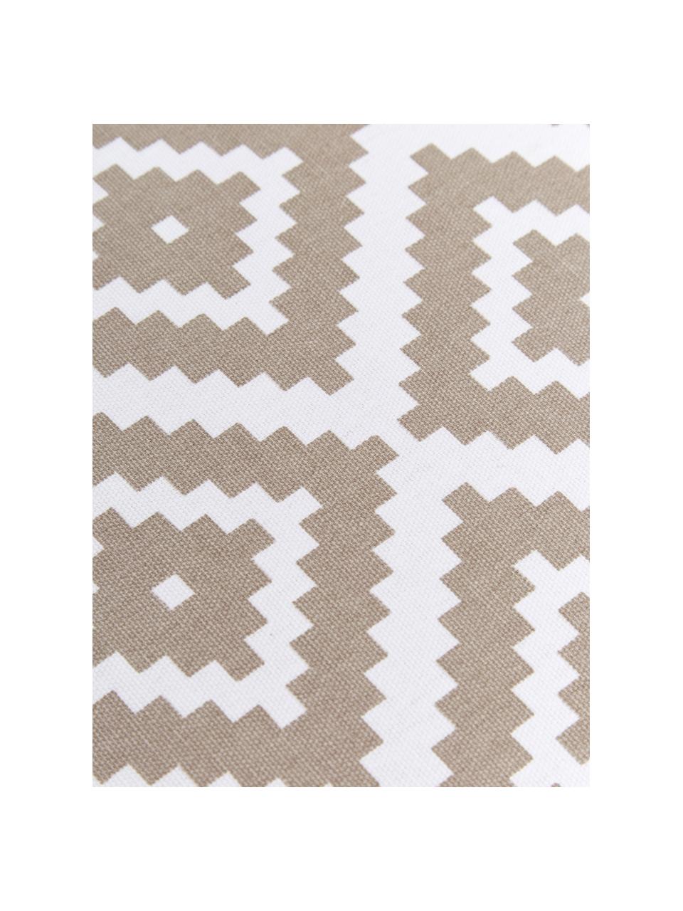 Cojín de asiento alto Miami, Funda: 100% algodón, Beige, An 40 x L 40 cm