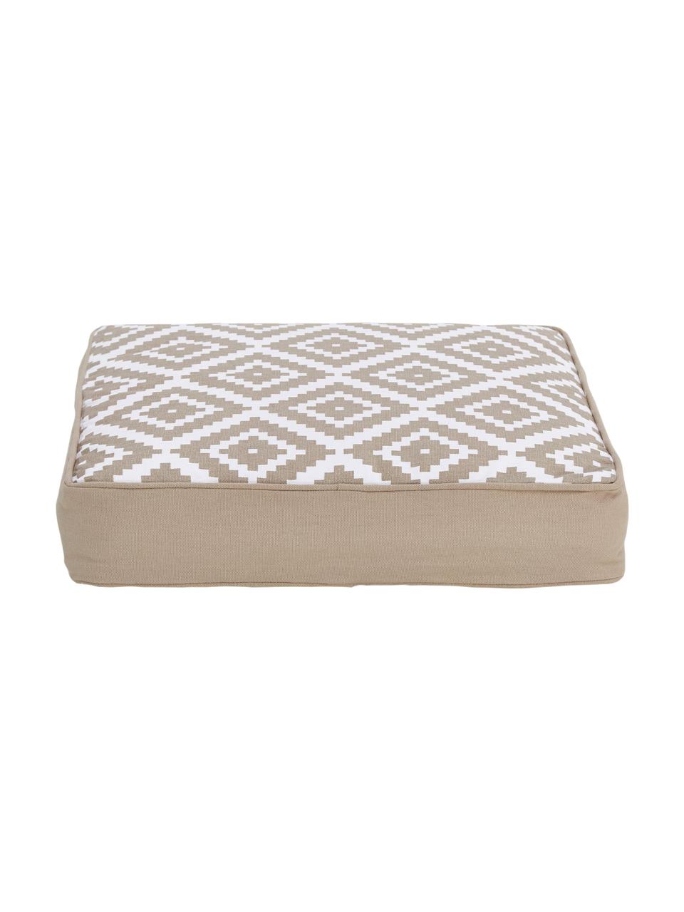 Cojín de asiento alto Miami, Funda: 100% algodón, Beige, An 40 x L 40 cm