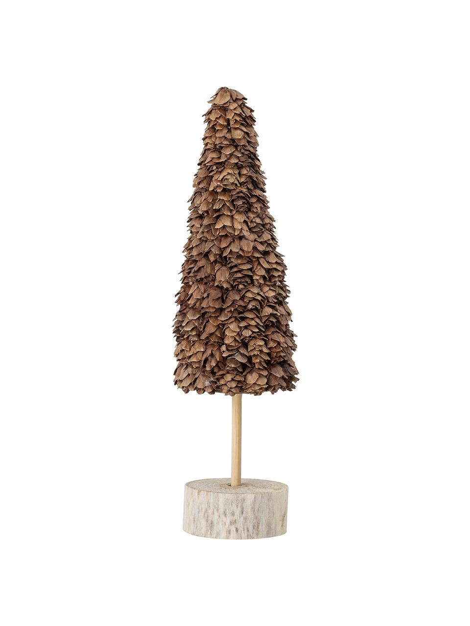 Decoratief boompje Oudi H 30 cm, Hout, Donker hout,helder hout, Ø 8 x H 30 cm