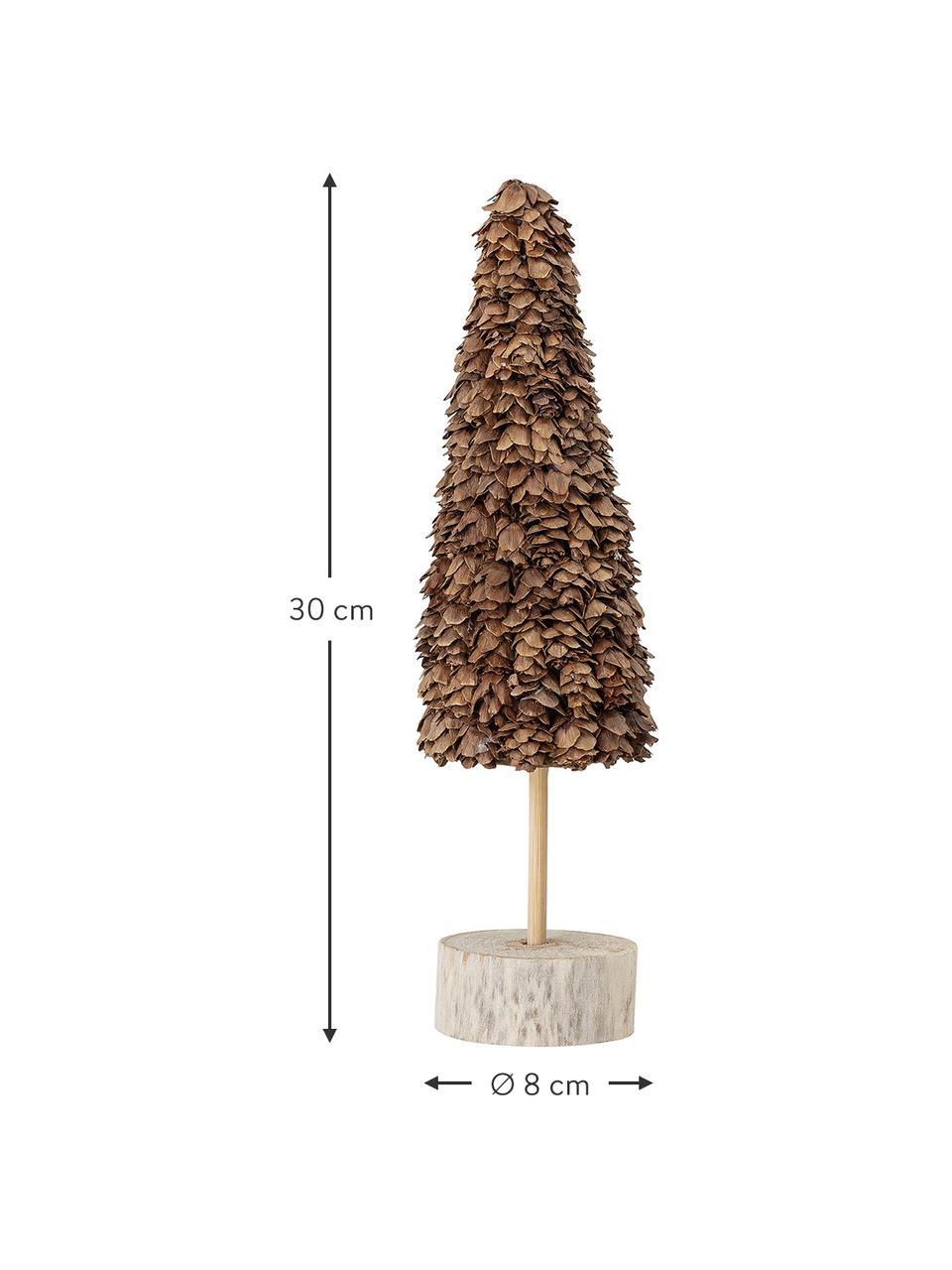 Albero decorativo Oudi, alt. 30 cm, Legno, Legno scuro, legno chiaro, Ø 8 x Alt. 30 cm