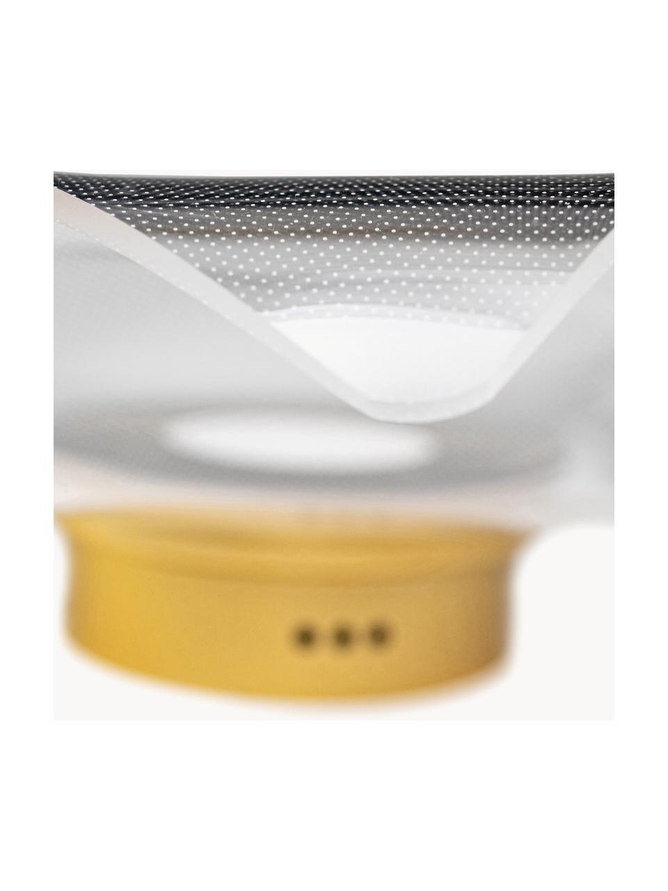 LED-Deckenleuchte Velo, Lampenschirm: Acrylglas, Baldachin: Metall, eloxiert, Goldfarben, Transparent, Ø 50 x H 20 cm