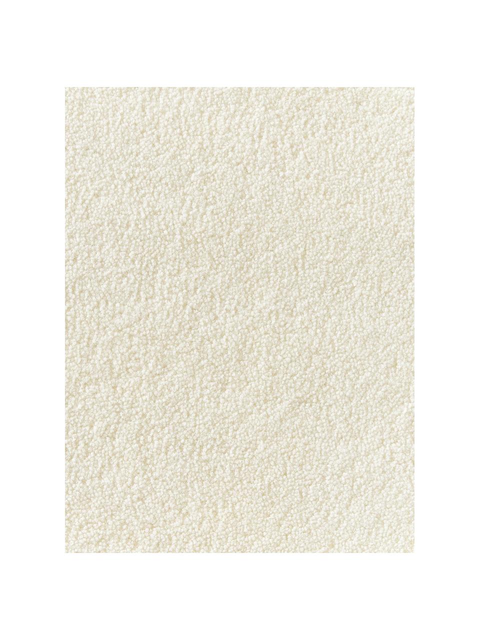 Kulatý ručně všívaný vlněný koberec s nízkým vlasem Jadie, Krémově bílá, Ø 250 cm (velikost XL)