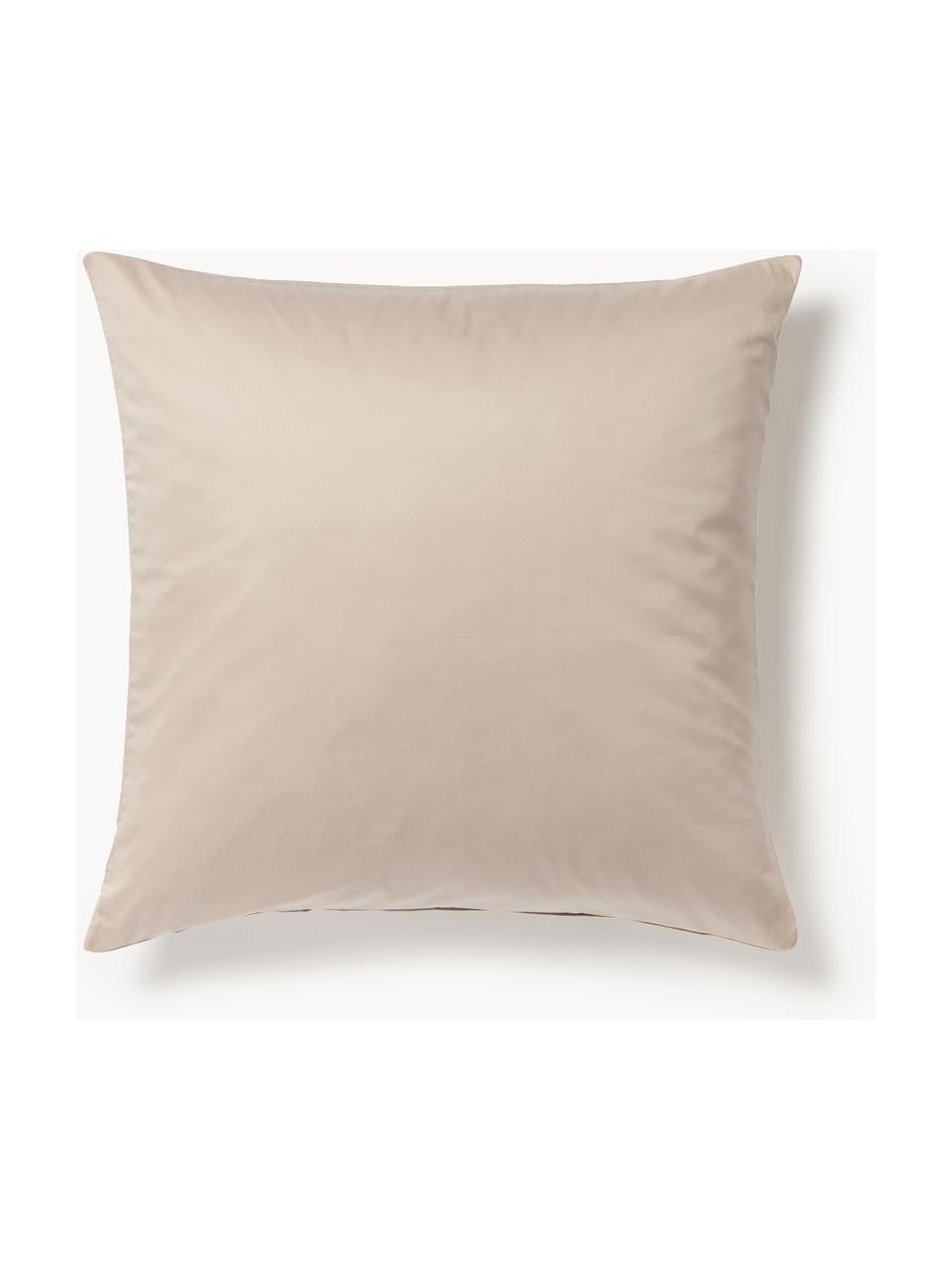 Baumwollsatin-Kopfkissenbezug Comfort, Webart: Satin Fadendichte 300 TC,, Beige, B 40 x L 80 cm