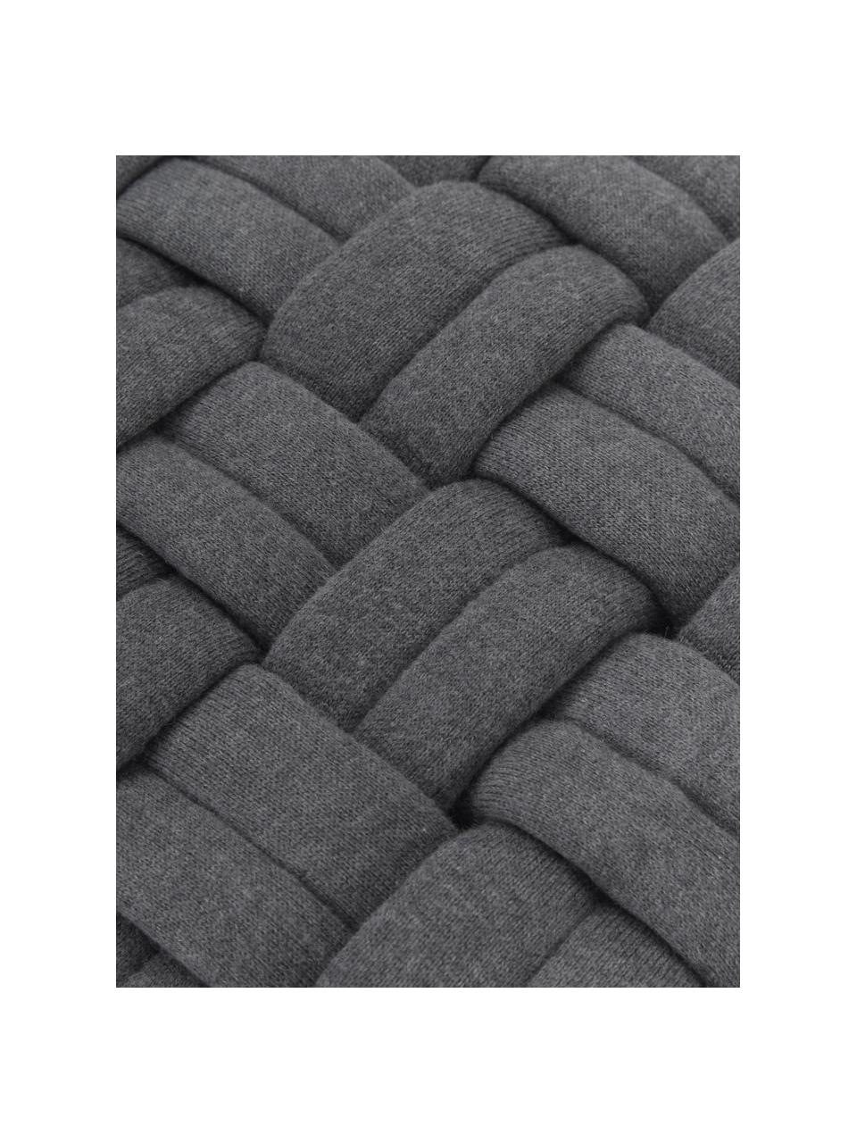 Federa arredo tessuto Norman, Grigio scuro, Larg. 40 x Lung. 40 cm