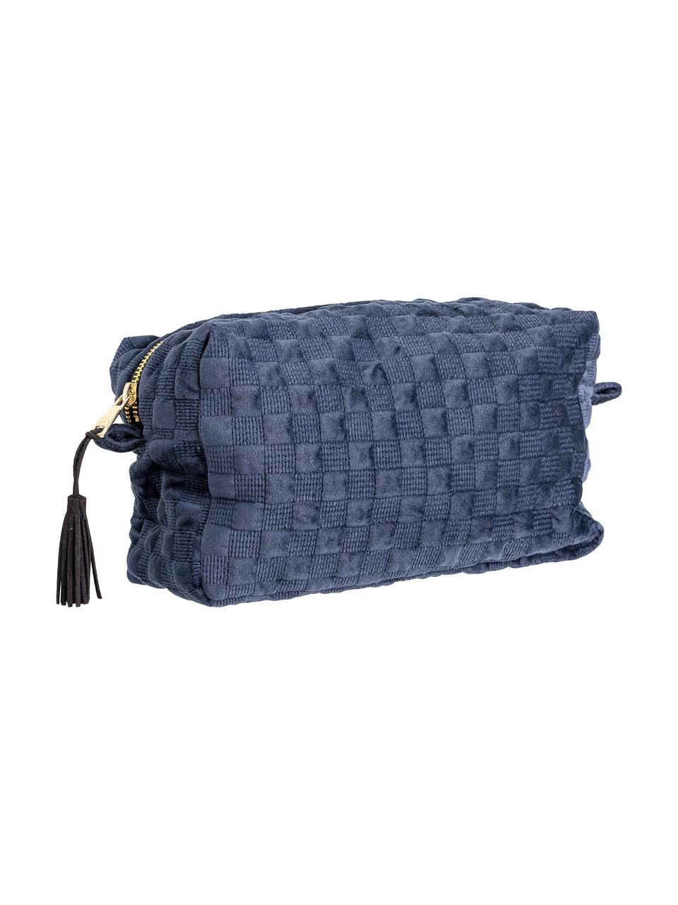 Trousse de maquillage bleue Redo, Bleu