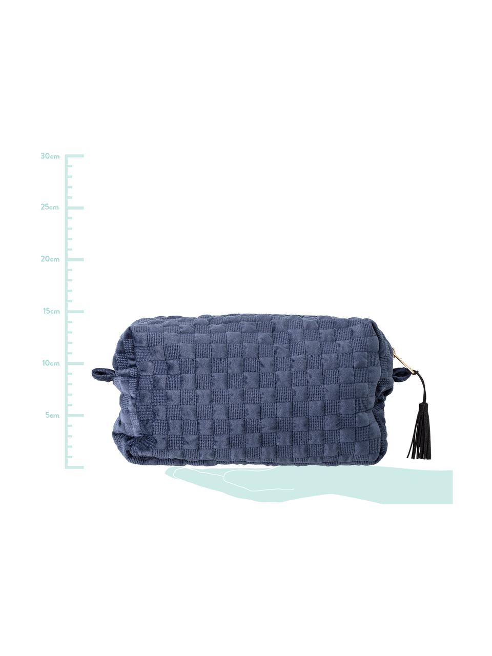 Trousse de maquillage bleue Redo, Bleu