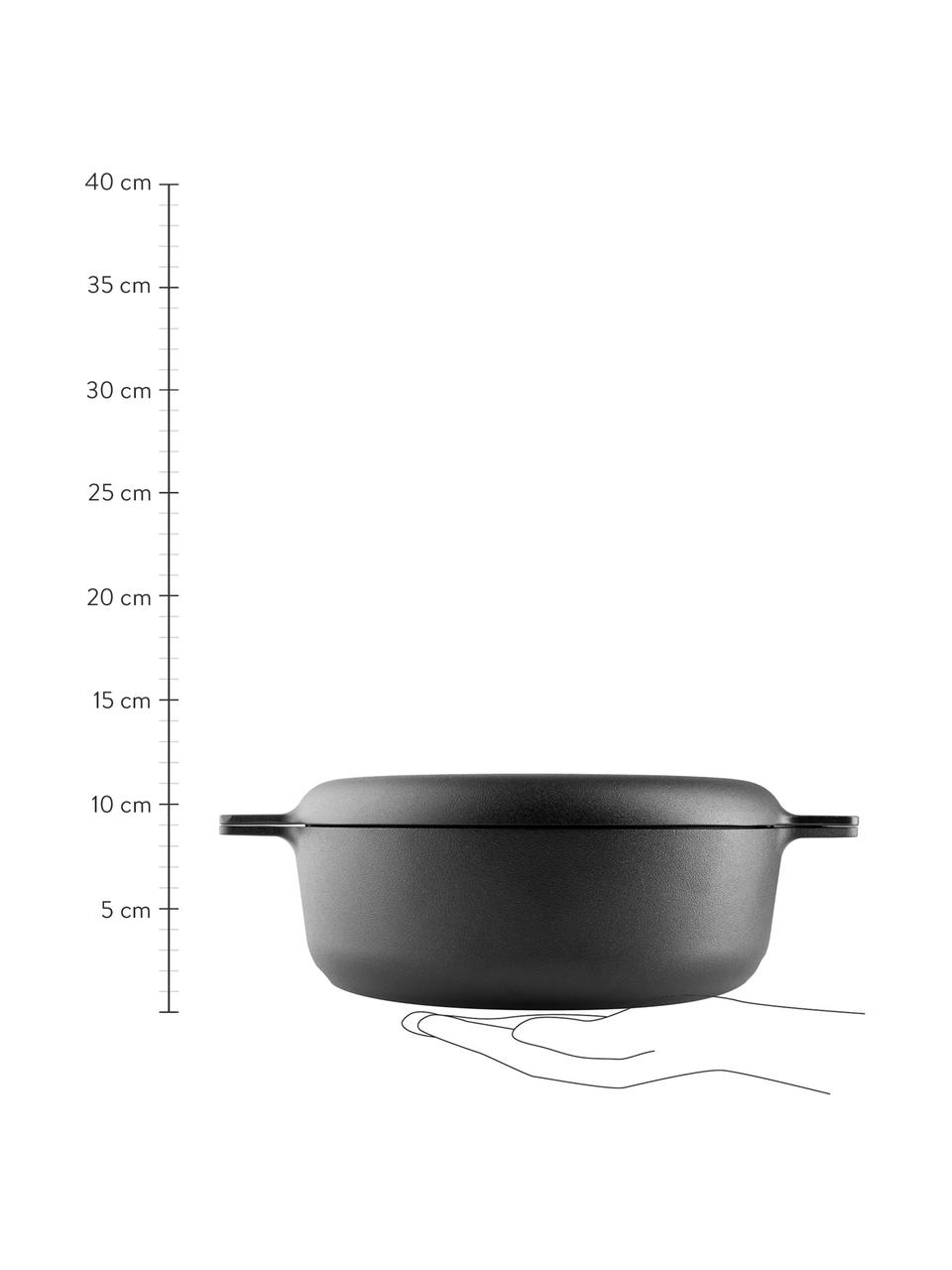 Bräter Nordic Kitchen mit Antihaft-Beschichtung, Aluminium mit Antihaft-Beschichtung Slip-Let®, Schwarz, Ø 25 x H 11 cm