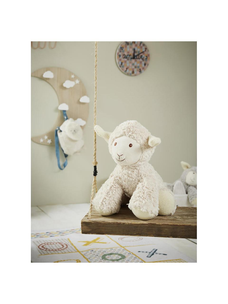 Knuffeldier Shaggy Schaf, Polyester, Crèmewit, B 25 x H 40 cm