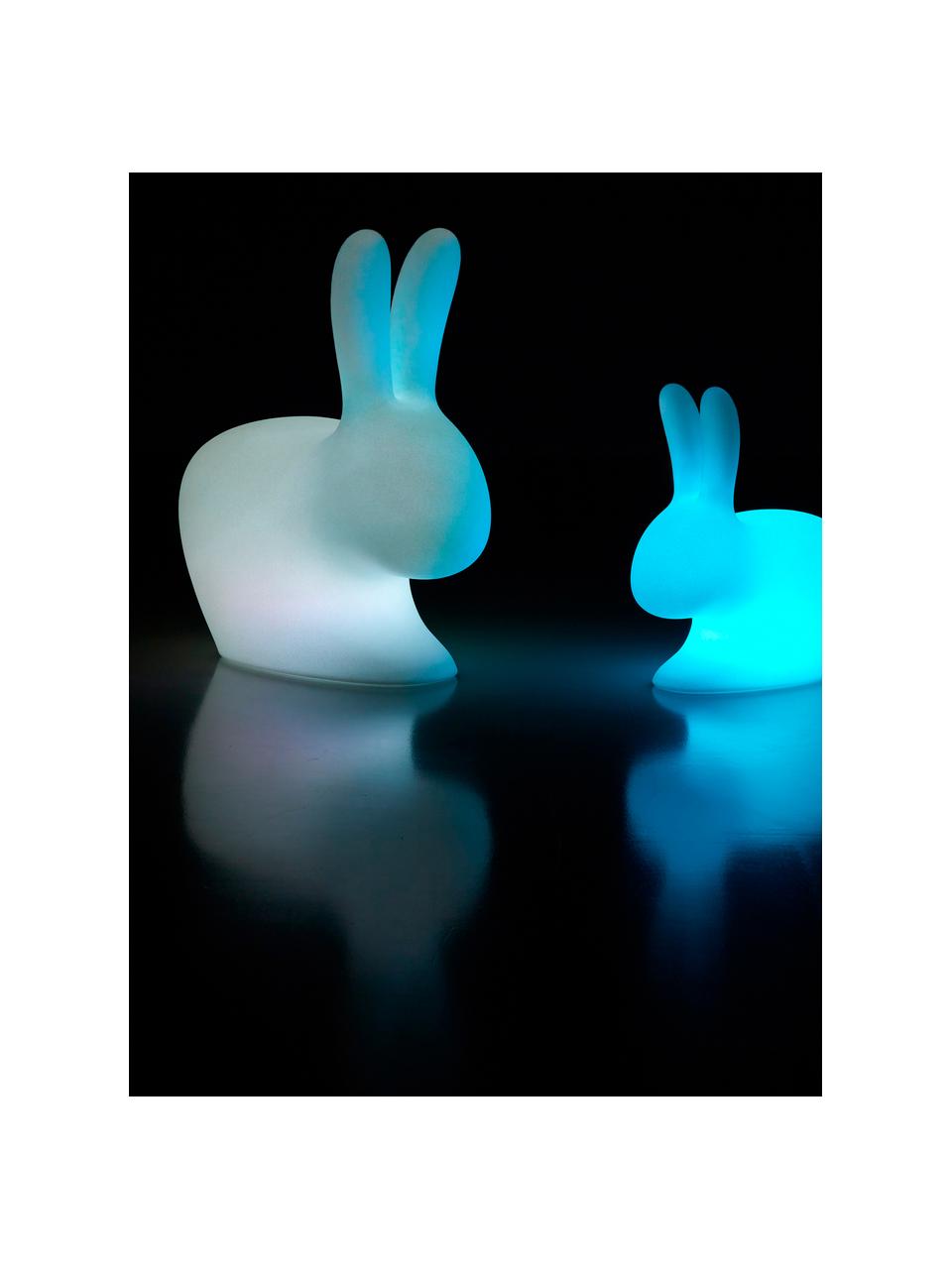 Lámpara de mesa para exterior regulable Rabbit, portátil, Lámpara: plástico, Blanco, An 69 x Al 80 cm