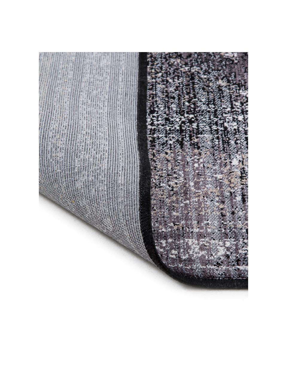Tappeto Rugged, 66% viscosa, 25% cotone, 9% poliestere, Antracite, Larg. 170 x Lung. 240 cm  (taglia M)