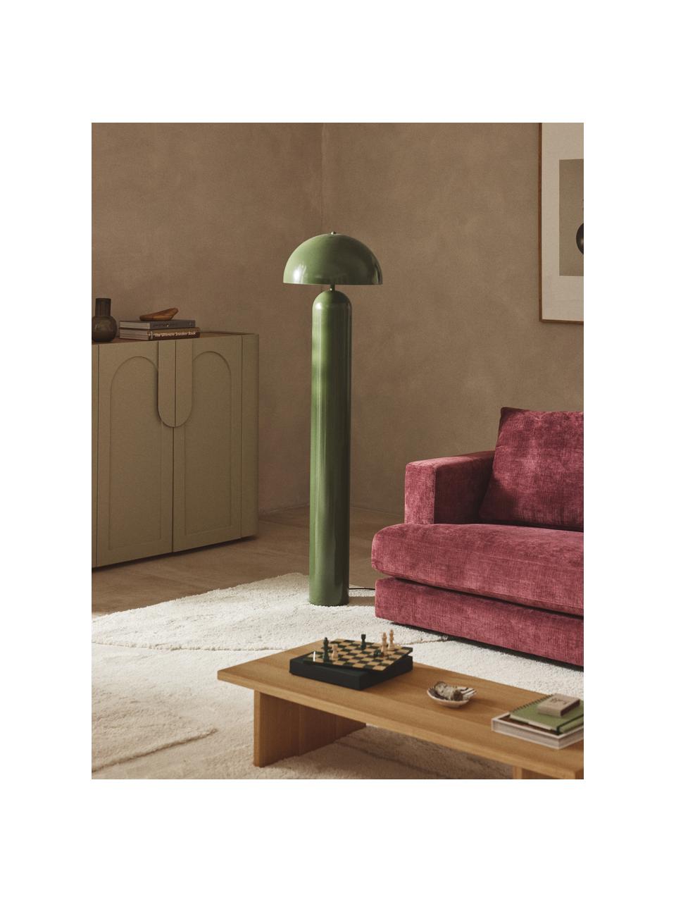 Lampa podłogowa Walter, Zielony, błyszczący, W 149 cm