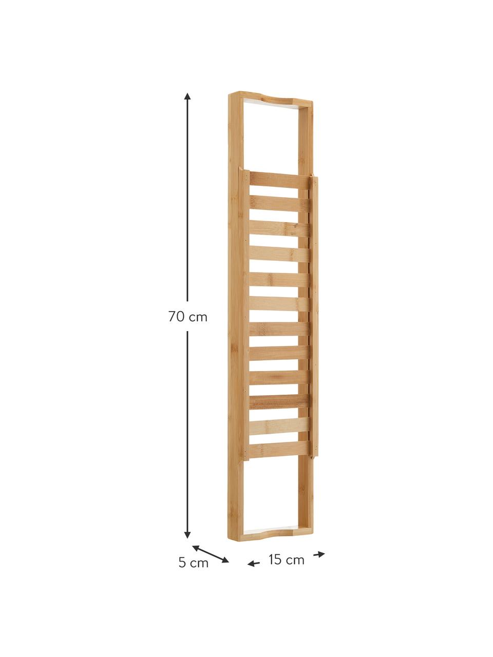 Bambusová polica do vane Thubi, Bambus, Bambusová, Š 15 x D 70 cm